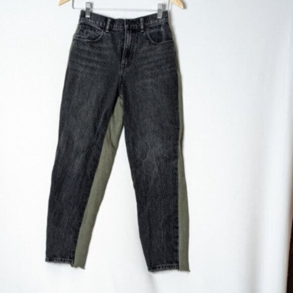 ALEXANDER WANG Jeans Sweatpants Black Green  24 - Picture 10 of 12